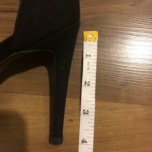 New! Steve Madden Black Ankle Tie Heels - Picture 7 of 8